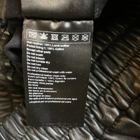 ba&sh Black Button-Front Genuine Leather Skirt - Picture 11 of 15